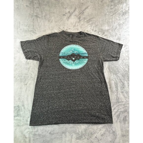 Prairie Mountain T-shirt Adult Medium Colorado authentic outdoor apparel grey Ts - Picture 3 of 8
